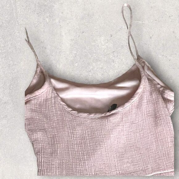 Divided by H&M | Women’s Pink Spaghetti Strap Tiered Crepe Dress Size XXXS - Picture 3 of 4